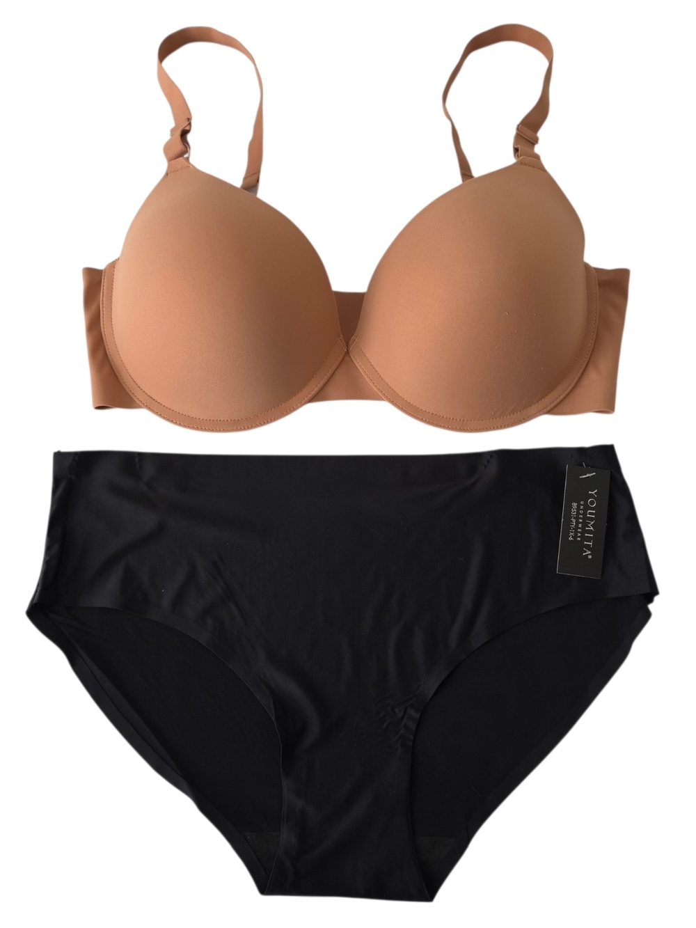 38DD/XL T Shirt Bra And Panty Set
